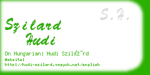 szilard hudi business card